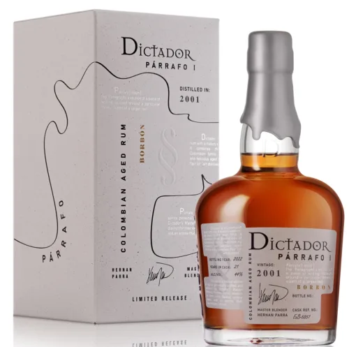 Rhum Dictador Parrafo Borbon 2001