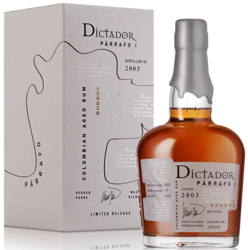 Rhum Dictador Parrafo Borbon 2003