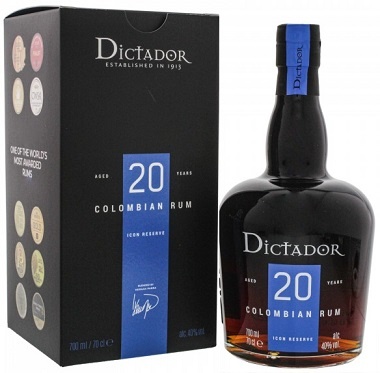 Rhum Dictador 20 Ans ans Boîte cadeau incluse