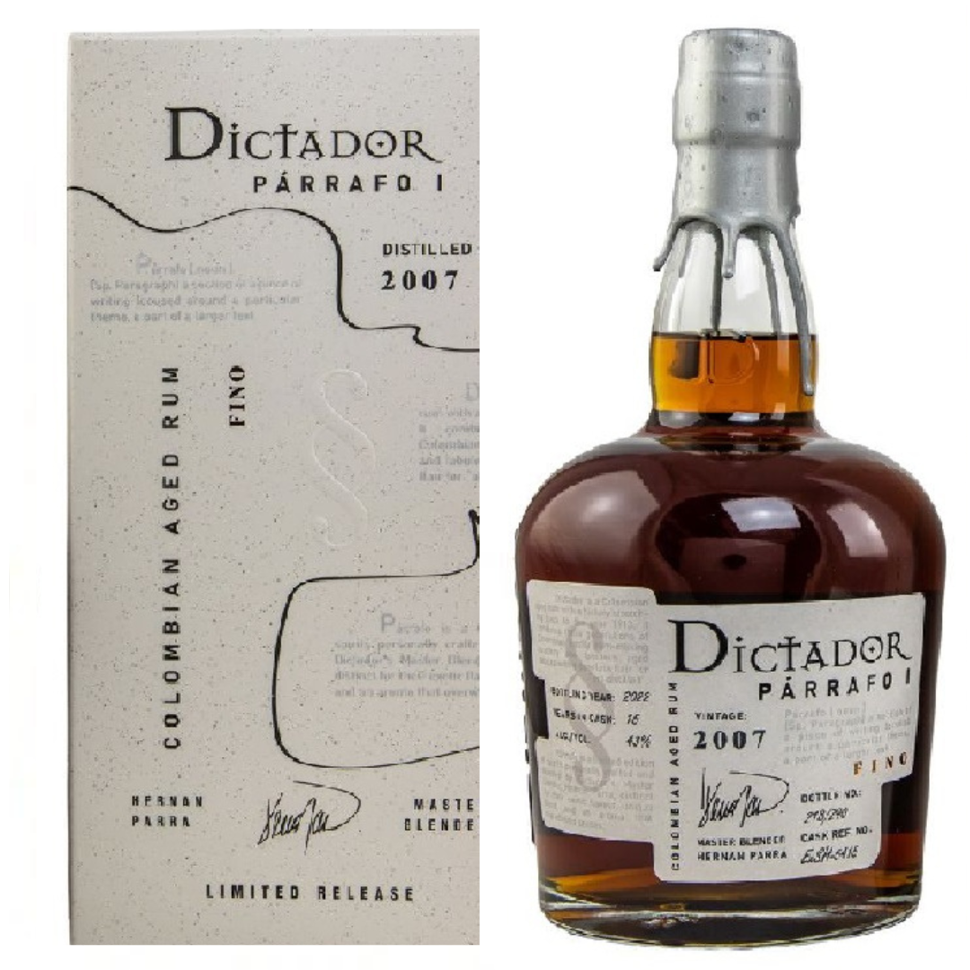 Rhum Dictador Parrafo Fino 2007