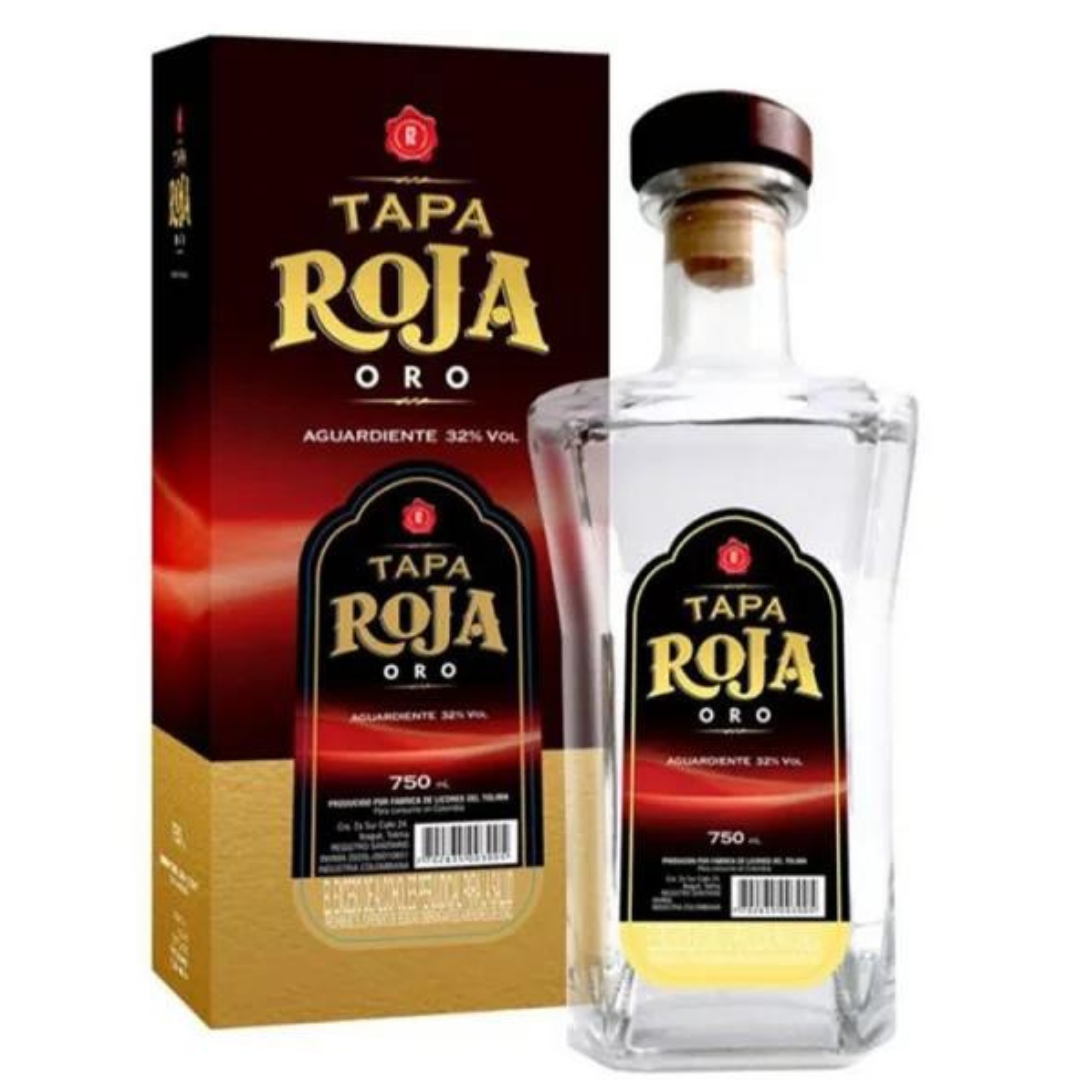 Aguardiente ORO Tapa Roja