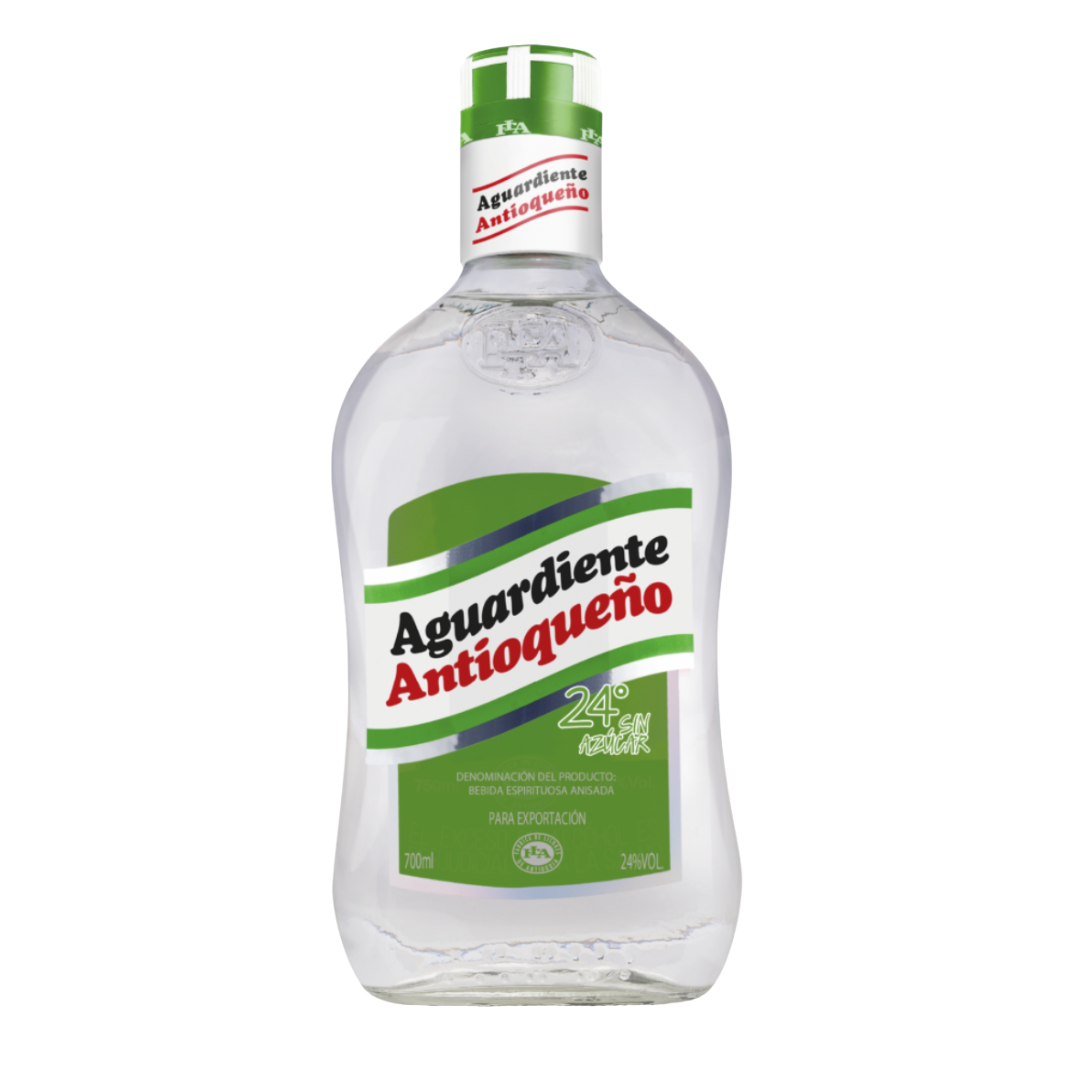 Aguardiente Antiqueno sin azucar 24 YO - 70 cl x 24.0 %