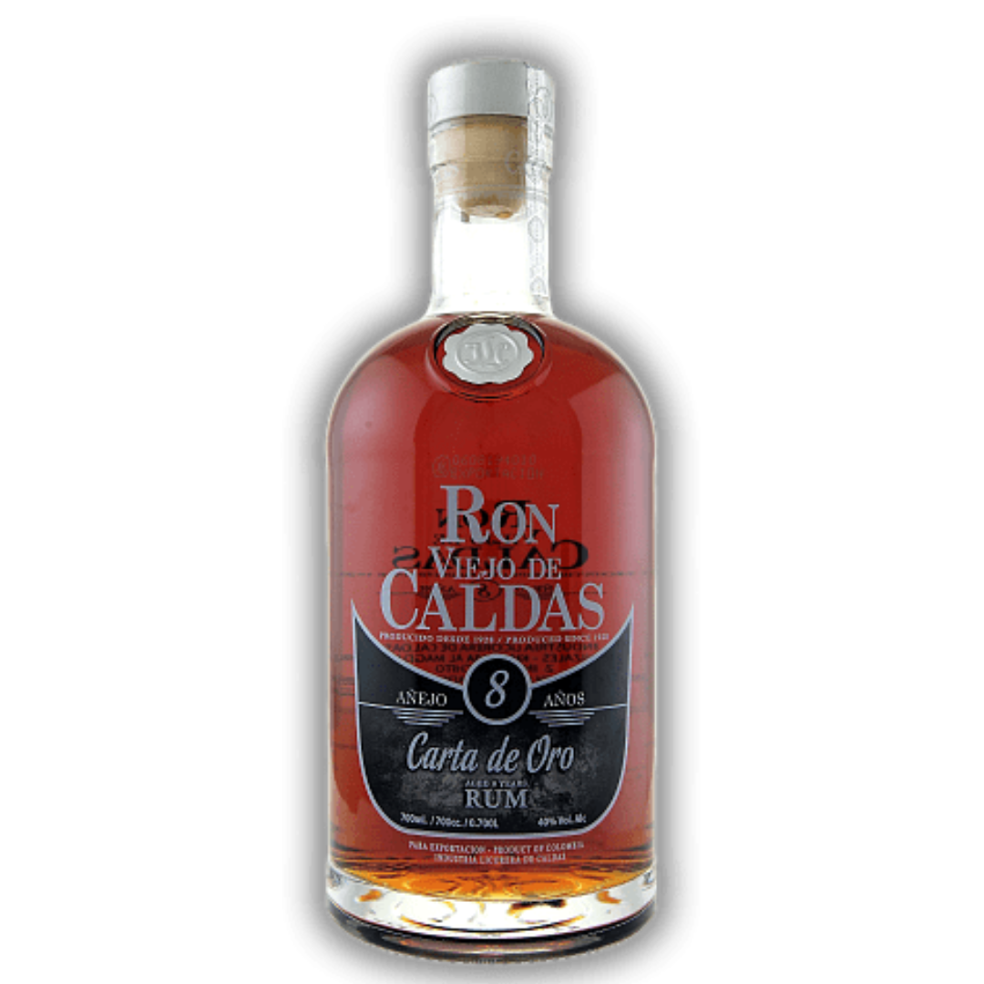 Ron Viejo de Caldas 8 Yo Edicion Carta de Oro - 70 cl x 40.0 %